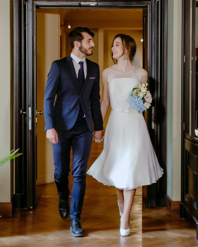abito da sposa corto