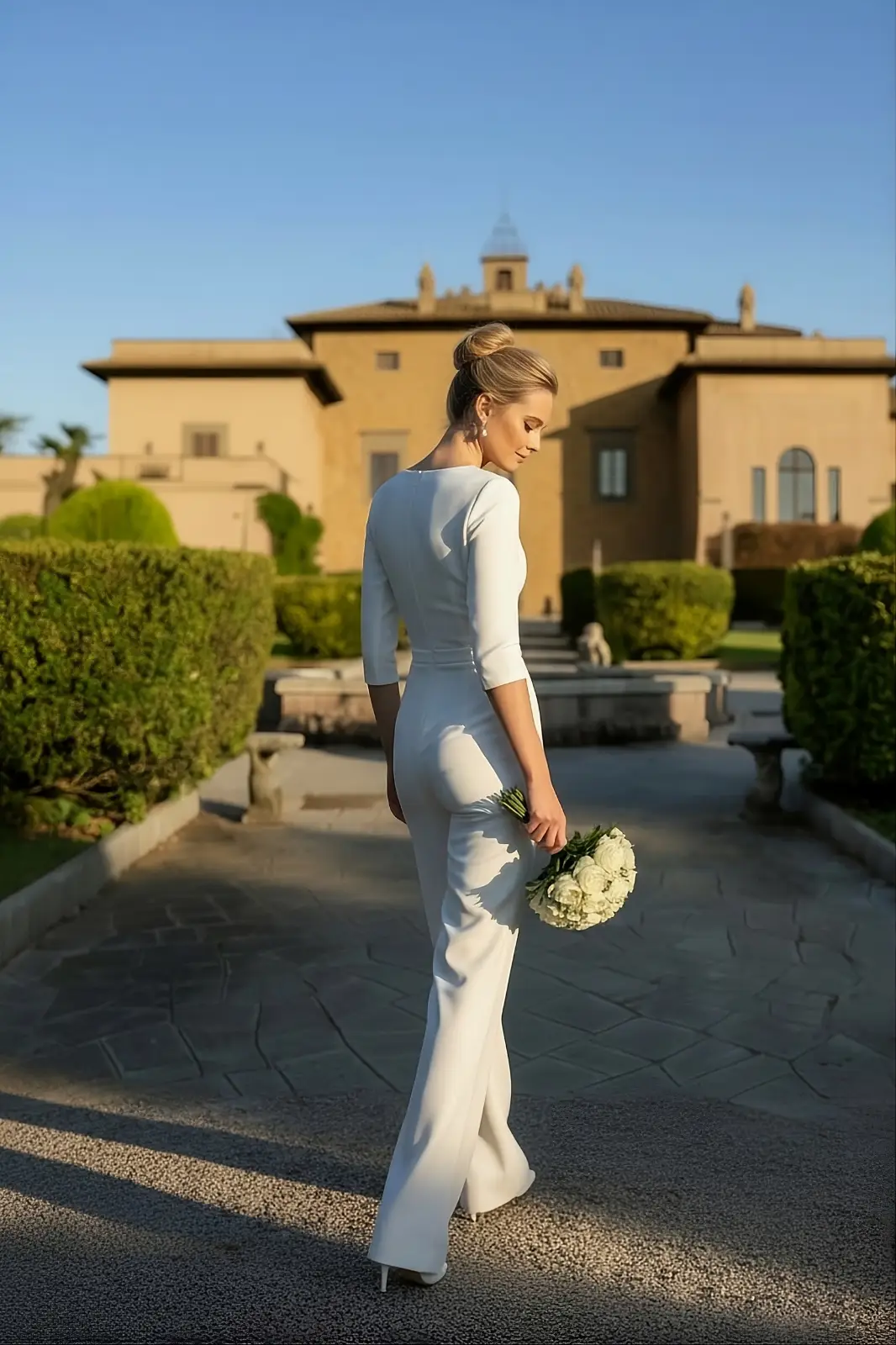 Jumpsuite sposa semplice retro Atelier Menì